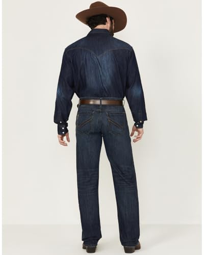 Cinch Men's Grant Dark Wash Relaxed Bootcut Performance Stretch Denim Jeans - MB30037001 36W x 38L US3