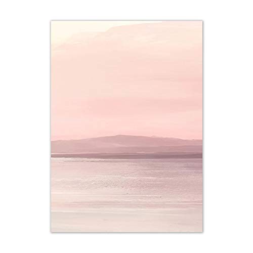 Coucher de soleil paysage abstrait impression Giclée d'art moderne