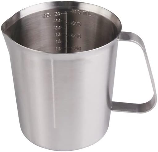 Measuring Cups 500/700/1000ML Stainless Steel Scaled Cup for Powder Kitchen Bar Tool(Color:1000ml) (700ml)
