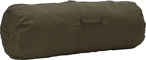 Army Universe Olive Drab Giant Side Zipper Canvas Heavy Duty Military Duffle Bag (30