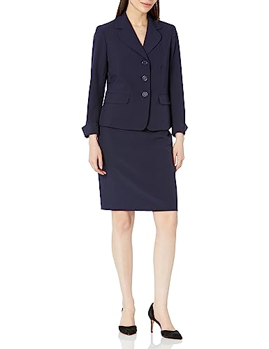 Women's 3 Btn Notch Collar Jackt/Skirt