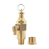 Startbuymore Druckregler-Ventil aus Kupfer für Kolben für Luftkompressoren mit 1/2 Zoll und 3/8 Zoll Einlässen (A)