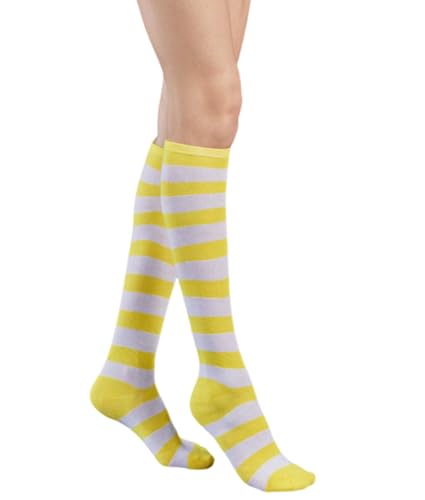 Image of Striped Knee High Socks for Women Outdoor Sport Athletic Stripe Casual Tube Socks