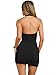 Women's Sexy Backless V Neck Mini Dress Summer Club Night Sleeveless Tight Cocktail Dresses Medium,Black