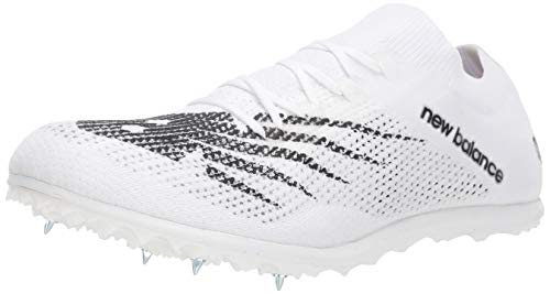 New Balance Men's Long Distance 5K V7 Running Shoe, White/Black, 10 D US
