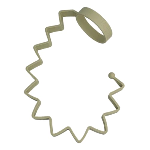 Image of Busy Baby Bottle Bungee - Sippy Cup Strap - Keeps Bottles and Sippy Cups Off The Floor - Food Grade Silicone - Dishwasher Safe (Tan)