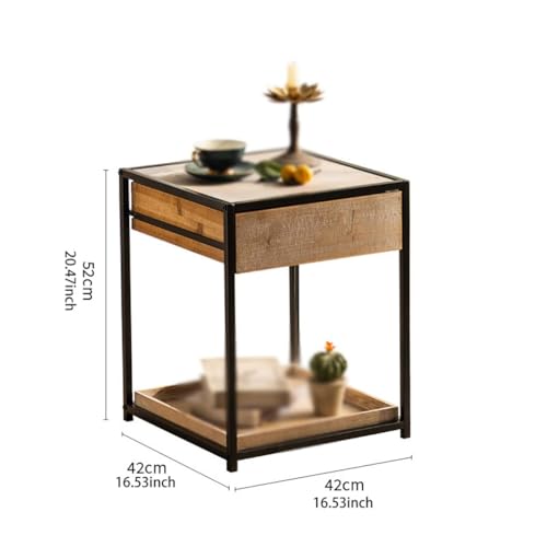 Décor de salon table d'appoint ronde compacte et meuble design - 4