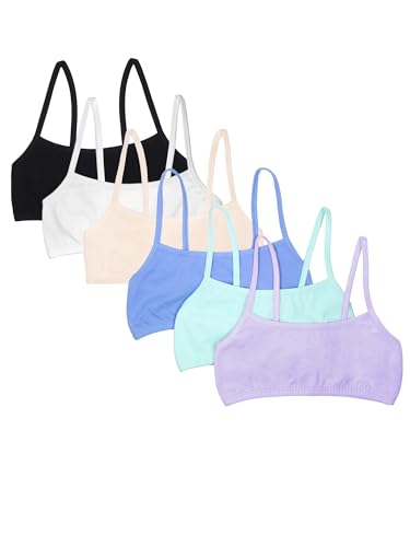 Image of Fruit of the Loom Girls' Cotton Spaghetti Strap Sport Bra