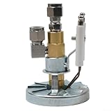 Aetluxery Messing & Aluminium Siphon Luftzerstäuber Sprühdüse mit Elektrode, 0,5–2,0 mm Durchmesser für Altölbrenner und hochviskose Kraftstoffzerstäubung (0,5 mm)