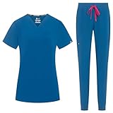 Photo Gallery b-well naomi divisa sanitaria donna elastica | uniforme sanitaria donna | set con casacca e pantaloni stile jogger| divise sanitarie | con spandex caraibi, m Photo Gallery b-well naomi divisa sanitaria donna elastica | uniforme sanitaria donna | set con casacca e pantaloni stile jogger| divise sanitarie | con spandex caraibi, m