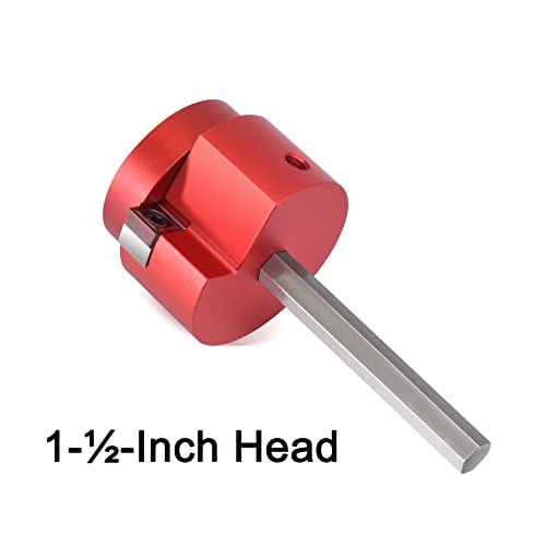 PVC Pipe Reamer with 1-½-Inch Head Aluminum, PVC Fitting Saver, PVC Socket Saver with 0.315\" Hex Shaft, For Water Lines, Drain Lines, Vent Lines - Thumbnail 2