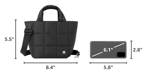 Mini bolso acolchado tipo puffer para mujer miniatura 3