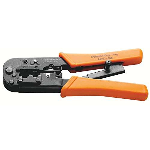 Alicate para crimpar terminais RJ11 / RJ12 / RJ45 Tramontina Pro