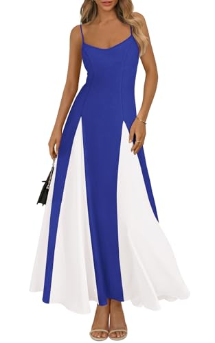 PRETTYGARDEN Spaghetti Strap Backless Summer Dresses for Women 2025 Flowy