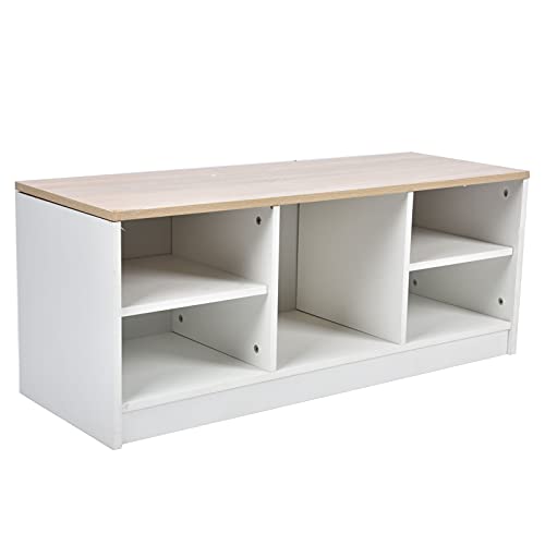 Banco de Almacenamiento de Zapatos con Asiento Zapatero Organizador para Entrada Dormitorio Comedor Sala de Estar