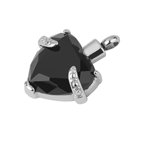 menolana 2 Pcs Urna de Cremação em Coração de Cristal Memorial Cinza Suporte Pingente Colar