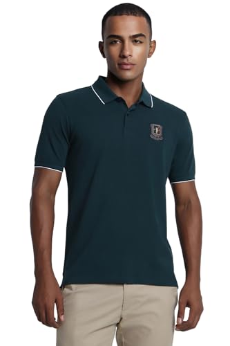 Image of Peter England Men's Cotton Regular Fit Polo Shirt