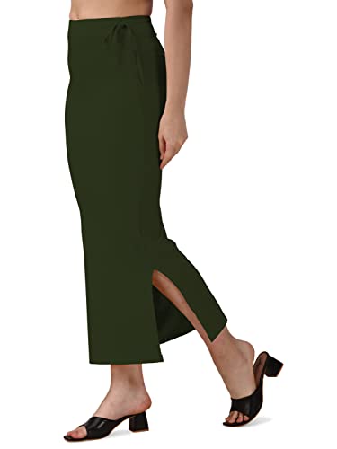 Image of Mehrang Microfiber Saree Shapewear Petticoat for Women, Cotton Blended Shape Wear Dress for Saree