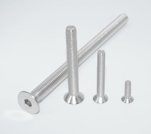 Senkschrauben mit Innensechskant M8X140 6 Stück ISO 10642 A2 Edelstahl rostfrei Senkkopfschraube