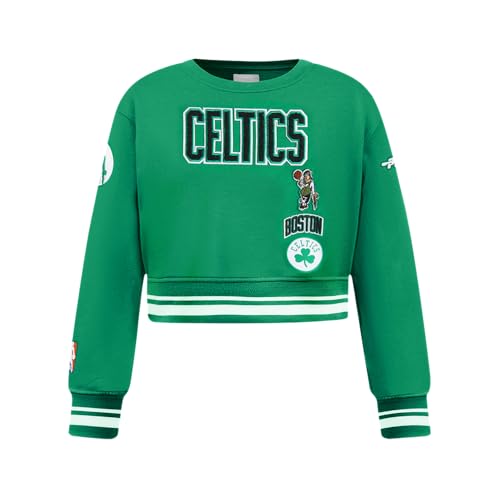 Image of Pro Standard Big Girls NBA Retro Classics Fleece Crewneck Sweatshirt