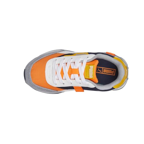 PUMA Kids Boys Future Rider Play On Lace Up Sneakers Shoes Casual - Grey, Orange, White - Size 13 M4
