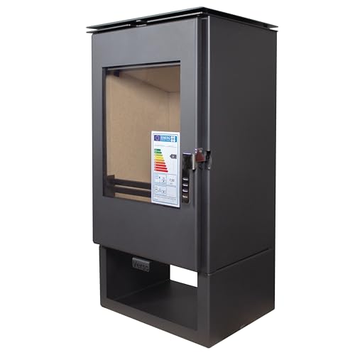 Generic Poêle à bois EEK A+ Verso Ina - Puissance nominale de 7,5 kW - Robuste et puissant - Pour une chaleur confortable à la maison
