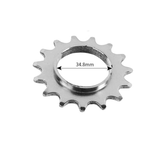 catazer 13T/14T/15T/16T/17T/18T Fixed Gear One Speed Bicycle Freewheel Cogs Sprocket & Lockring for Fixie Track Bike Hub (15T Set)