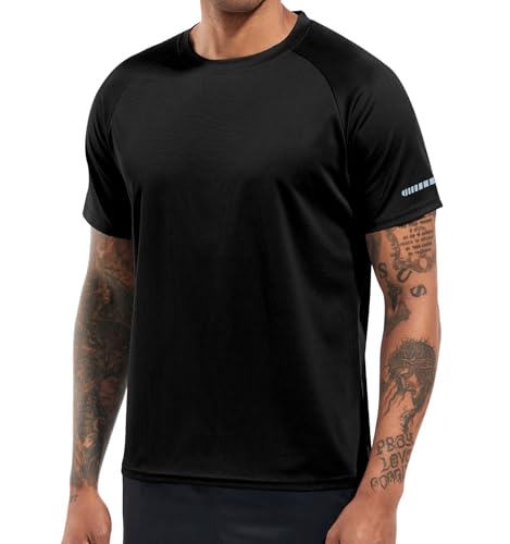 Image of Men's Quick-Dry Sportswear T-Shirts,4 /6 Pack Breathable Moisture Wicking Gym Tops for Training & Workout,Short Sleeve Tees