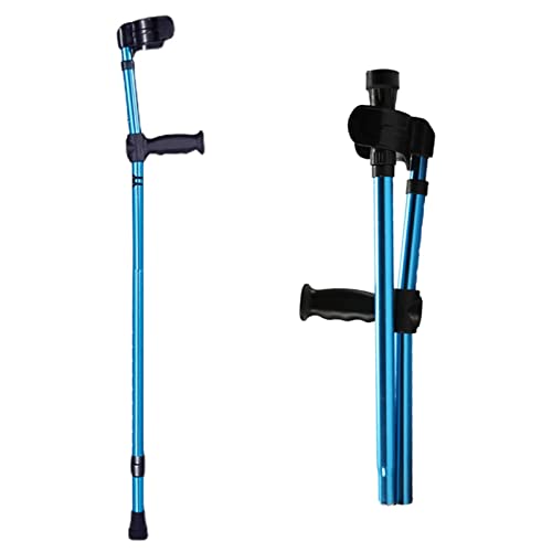 SYALEO Béquilles Médicales Béquilles médicales pour Avant-Bras pour Adultes Béquilles Portables en Aluminium réglables en Hauteur Canne de Marche Pliante...