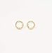 Opal Earrings White Opal Gold Filled Studs Round 8mm Handmade Ear jewelry