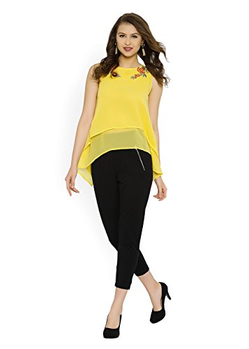 Image of RARE Women Navy Solid Styled Back Top (EP1670)