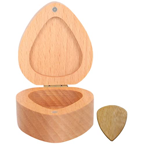 ERINGOGO Bois Guitare Médiator avec Boîte en Forme de Coeur Guitare Médiator Cas Plectre Support de La Boîte… - Les Beatles, Paul McCartney, John Lennon, RIngo Starr, George Harrison ERINGOGO Bois Guitare Médiator avec Boîte en Forme de Coeur Guitare Médiator Cas Plectre Support de La Boîte…