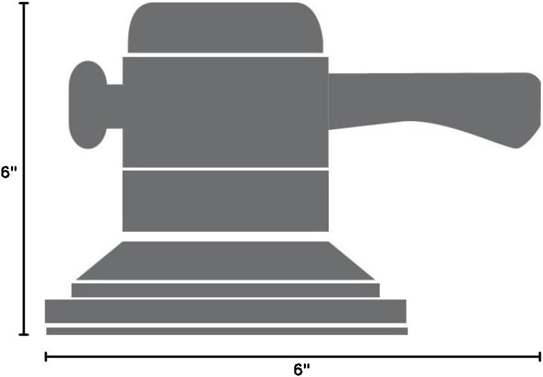 Mercer Industries 583180 PSA Single Discs with Tabs, Aqua Stearated Aluminum Oxide, 6" x No Dust Holes, Grit 180C, 100-Pack