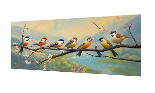 Broderie Diamant Oiseaux 5D pour Sublimer le Salon : Grand Format 60x150cm DIY