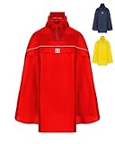 100 % IMPERMÉABLE – 10.000 MM DE COLONNE D'EAU : Fabriqué en nylon haut de gamme avec un revêtement en PVC, ce poncho est totalement imperméable grâce à une technologie spéciale de coutures scellées. Avec une colonne d'eau de 10.000 mm, l'eau glisse simplement sur le tissu. La visière intégrée à la capuche empêche la pluie de gêner votre vision, garantissant une conduite sans perturbation.