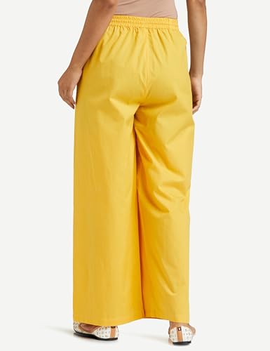 Image of Amazon Brand - Myx Women Relaxed Fit Mid Rise Palazzo (Available in Plus Sizes)