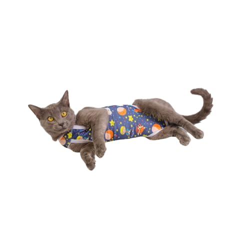 LUVY PET, Roupa Gato Pós Cirúrgica Castração Pequeno Príncipe Azul Tamanho:2