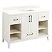 Signature Hardware 475292 Burfield 49" Free Standing Single Vanity Set with Cabinet, Vanity Top, and Rectangular Undermount Vitreous China Sink