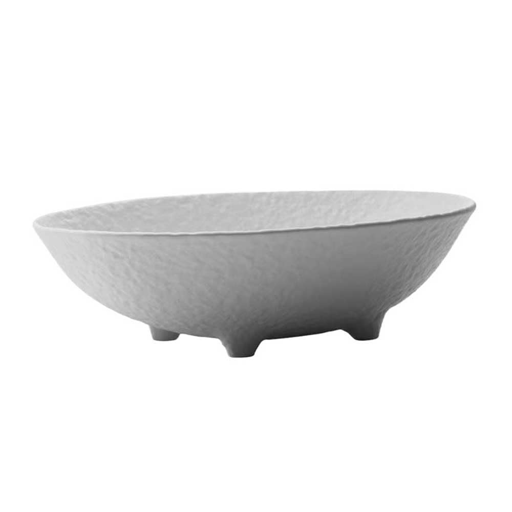 XUJUAN-0227 Fruit Bowls Ceramic Fruit Bowl, Quadrupedal, Oval, Used for Kitchen Countertop or Dining Table Decoration