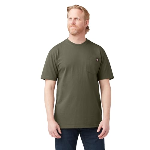 Image of Dickies Men's Heavyweight Heathered Short Sleeve Pocket T-Shirt