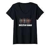 Photo Gallery donna scheletro spettrale squad halloween scheletri spaventosi uomini donne maglietta con collo a v Photo Gallery donna scheletro spettrale squad halloween scheletri spaventosi uomini donne maglietta con collo a v
