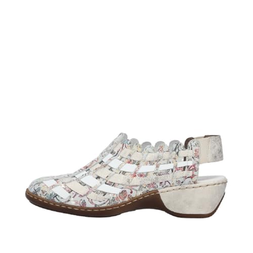 Escarpins cuir Rieker talon compensé anti douleur de dos - 3