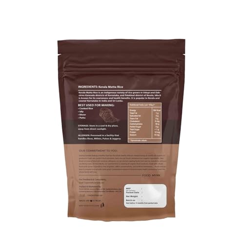 Image of Food Mynk Matta Rice (2Kg) | Kerala Red | Palakkadan | Vadi | Rosematta | Parboiled (2Kg)