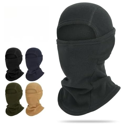 LLmoway Cold Weather Balaclava Ski Mask Windproof Thermal Fleece Cap Earflap Beanie Hunting Motorcycling Face Cover Neck Warm Grey Cover