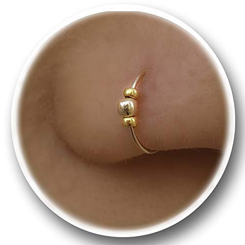 Thin Gold Filled Tiny Nose Ring Hoop – 24 gauge very Thin Nose Hoop Tiny Piercings Nose Rings hoop – nose piercing Hoop