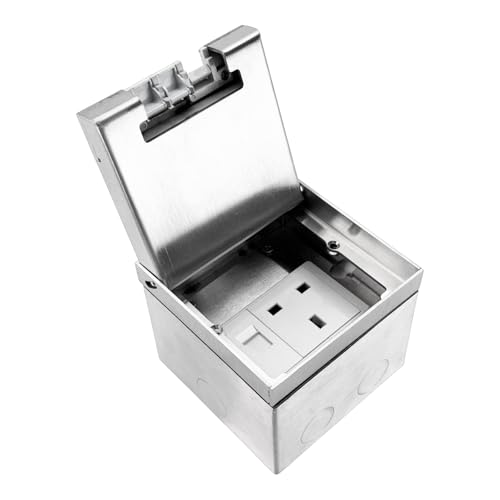 AC250V Embedded Socket Box, Stainless Steel Hidden 3 Holes Floor ...