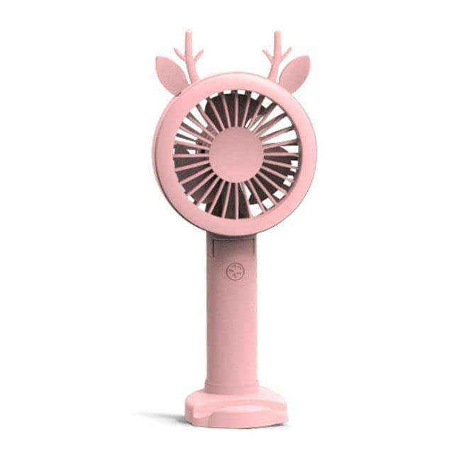 Ventilateur de bureau silencieux et mignon avec batterie rechargeable