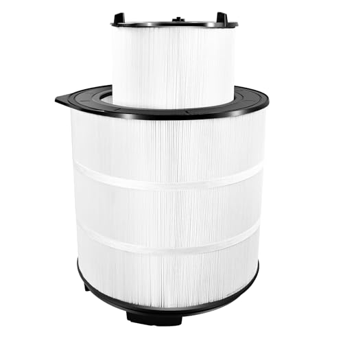 Pewoaoa Compatible with Sta-Rite System 3 S8M150 Pool Filter Cartridge Replacement Kit (Inner & Outer) - Fits 170147 25022-0203S 25021-0202S SR450-450 Sq.Ft. Filtration Area5-Year Warranty