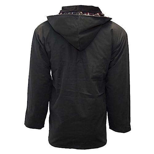 Walker and Hawkes Wax Padded Blackstone Jacket for Men - Waterproof Canvas Jacket with Soft Cotton Lining, Padded Filling 5