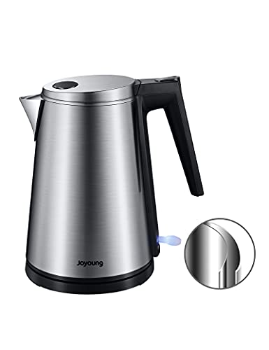 JOYOUNG Electric Kettle Stainless Steel Kettle Double Layer Hot Water Kettle Electric BPA-free Electric Water Kettle 1.5L STRIX Anti Scald